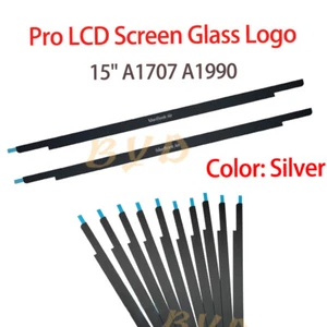LCD Screen Bezel Front logo Glass Cover Silver For MacBook Pro 15" A1707 A1990 - Picture 1 of 5