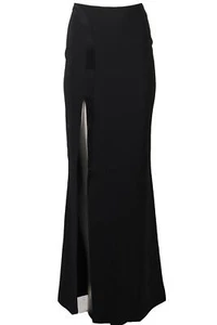 MUGLER CREPE MAXI SKIRT FR 36 UK 8 - Picture 1 of 4