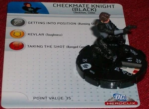 JAQUE MATE KNIGHT (NEGRO) #014 Brave and the Bold DC HeroClix - Imagen 1 de 1