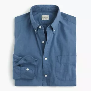 J.Crew Secret Wash Shirt in Blue Heather Poplin | M | $79.50 - Picture 1 of 2