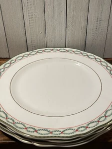 WedgwoodRoyal Garland bone china Dinner Plates Made In England Set Of 4 - Picture 1 of 12