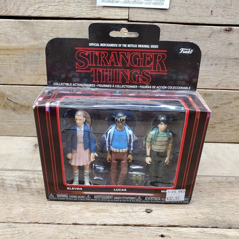Funko Stranger Things Eleven Lucas Mike 3 Pack Action Figures Collectibles Cover