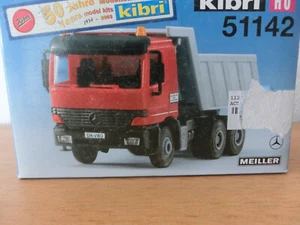 Kibri 51142 MB 3achs mit Gesteinsmulde Meiler Hinterkipper 1:87 H0 gebaut Bau - Bild 1 von 5