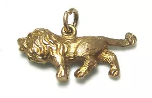 10K Yellow Gold Lion Charm w British Marks 2.7 grams 1” lot 49j5 - Picture 1 of 3