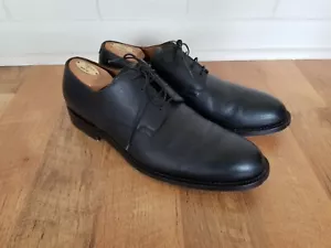 BALLY 11.5 D Hecho en Suiza Negro Guijarros Grano Cuero Oxford Zapatos de Escriba - Imagen 1 de 11