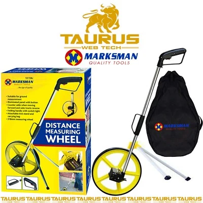 MARKSMAN-TOOLS MARKSMAN DISTANCE MEASURING WHEEL STAND + BAG FOLDABLE BUILDING SURVEYOR ROAD UK
