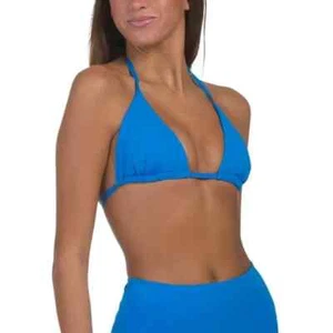 Spanx Swim Triangle Bikini Top Size Medium Coastal Blue 50128R - Picture 1 of 5