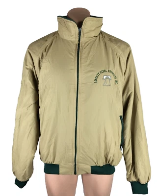 Vintage Liberty Steel Products Holloway Insulated Tan &Green Windbreaker sz XL - Image 1 of 4