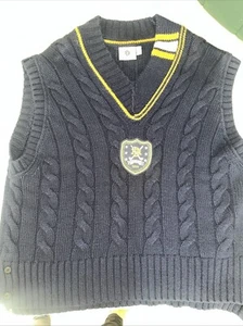 Banana Republic Athletics Cable Knit Vest - Men's Large ~ $475.00 441001 Blue - Picture 1 of 9