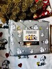PEANUTS Christmas QUEEN Sheets Set Snoopy Woodstock Sledding Dog House Lights CB