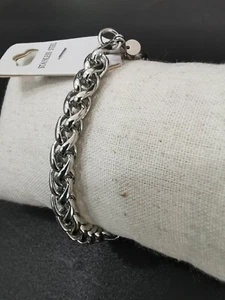 Bracciale Uomo Massiccio alla Moda a Treccia in Acciaio Inossidabile - Foto 1 di 6