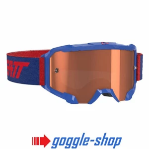 LEATT VELOCITY 4.5 MOTOCROSS MX GOGGLES - ROYAL BLUE / ROSE LENS - Picture 1 of 1