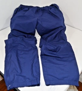 Vintage 90s RARE ADIDAS Blue Flag Tag Wind Track Pants Soccer Basketball 3 Stripe XL - Bild 1 von 8