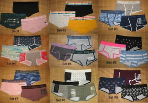 3 Victoria's Secret PINK SPORT LOGO Bragas de cintura BOYSHORT Pequeño Tú eliges - Imagen 1 de 12