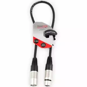 0,5 m symmetrisch XLR Stecker-Buchse Audio Blei Stecker Mikro Mikrofon Patchkabel - Bild 1 von 1
