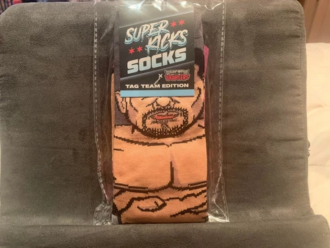 AEW THE ACCLAIMED ADULT SOCKS NEVER WORN ALL ELITE CRATE EXCLUSIVE SUPER KICKS Cover