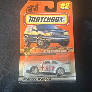 1998 MATCHBOX Motor Sports ALFA ROMEO 155 #62 White Diecast NEW - Picture 1 of 5