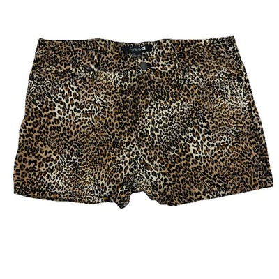Pantalones Cortos Forever 21 Estampado Leopardo Talla 31 Pana Estampado Animal Cintura Alta Nuevos con Etiquetas Foto 1 de 4
