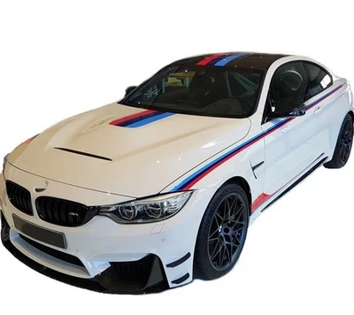 Graphics Tricolor Racing Stripe Car Sticker For BMW M4 M3 M5 M Performance Decal Foto 1 de 4