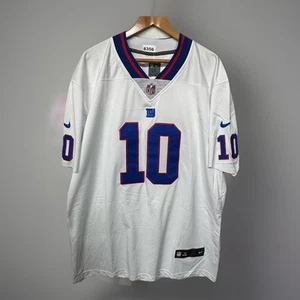 Maglia calcio Nike Eli Manning #10 New York Giants On Field bianca 8356 - Foto 1 di 11