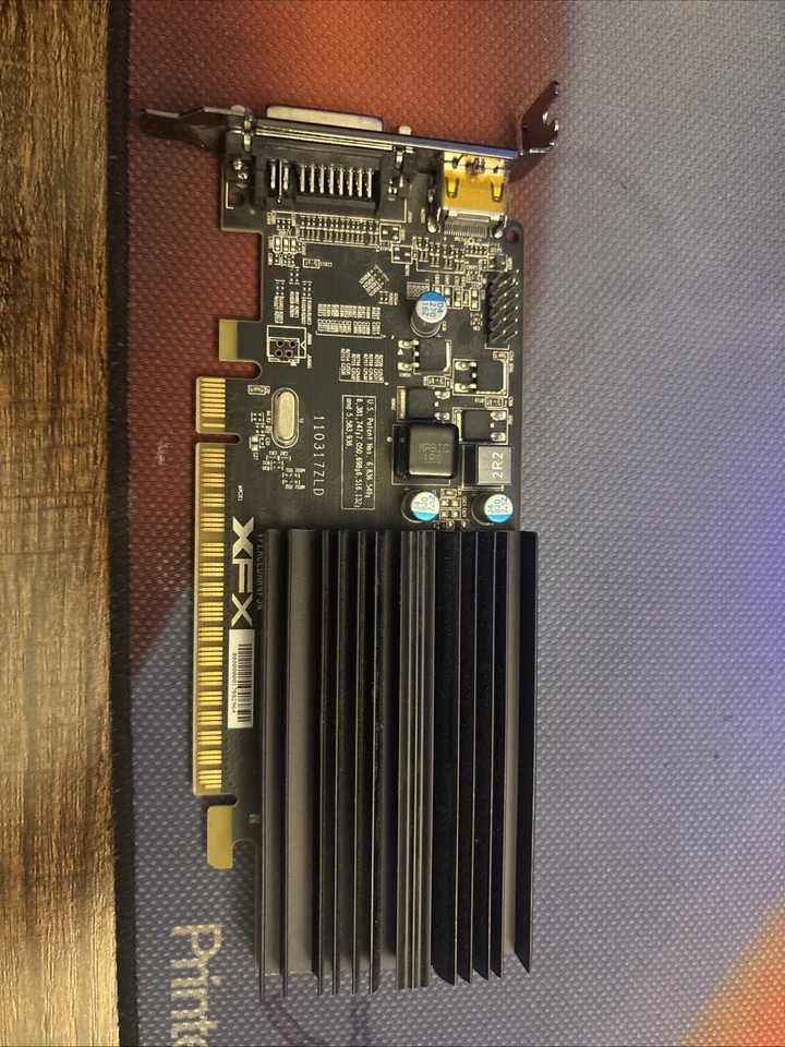 XFX AMD Radeon HD 5450 650M 1GB GDDR3 VGA HDMI DVI Graphics Card GPU HD-545X-ZQH - Image 1 of 1