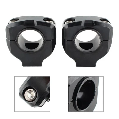 28mm CNC Motorcycle Universal HandleBar Handle Fat Bar Riser Mount Clamp - Image 1 of 4