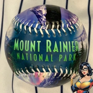 Mount Rainier National Park Washington State Souvenir Baseball Ball - Bild 1 von 7
