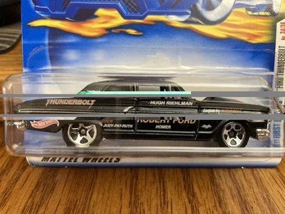 Ford Thunderbolt 34/36 Hot Wheels #46 2001 primeras ediciones negro con cromo 5 radios Foto 1 de 2