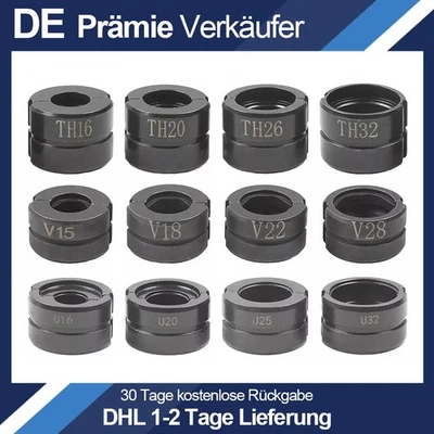 4Stücke Pressbacken für Presszange Rohrpresszange U V TH Kontur Crimpeinsätze DE - Bild 1 von 4
