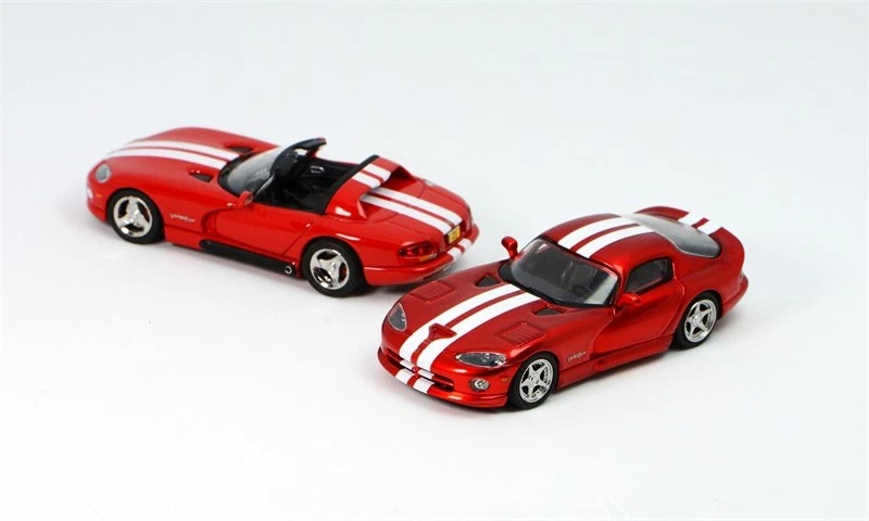 GFCC 1:64 Viper GTS rot Hardtop/rot Cabrio Diecast Modellauto - Bild 1 von 3