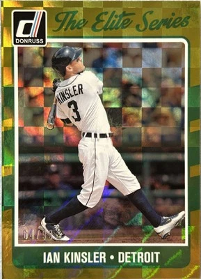 Ian Kinsler 2017 Donruss The Elite Series inserto amarillo/oro/99 Detroit Tigers Foto 1 de 4