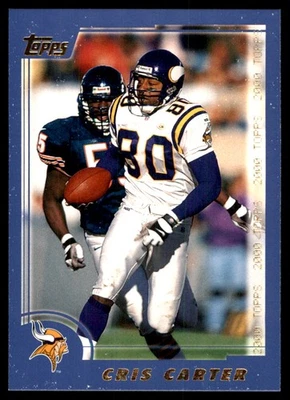 Cris Carter 2000 Topps #80 Minnesota Vikings NFL READ FREE SHIPPING AutographDen - Image 1 of 2