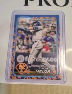 2024 Topps Series 2 TYRONE TAYLOR New York Mets #455 Logo Refractor Sp - Picture 1 of 2