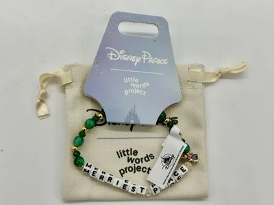 Disney Parks Little Words Project Merriest Place Friendship Bracelet LWP M/L - Image 1 of 4