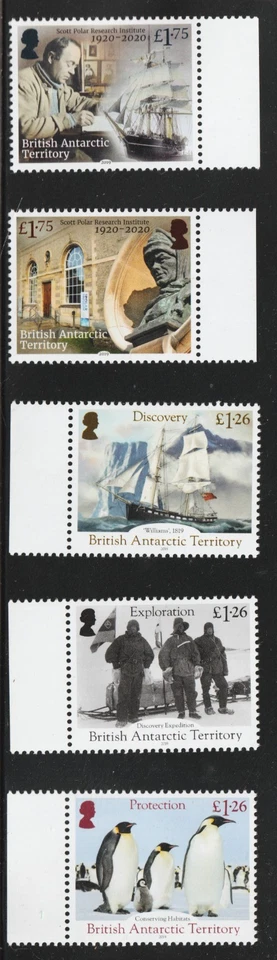 2019 BAT British Antarctic Territory Sc# 575-79 - Science. MNH Cv$18.75 - Image 1 of 1