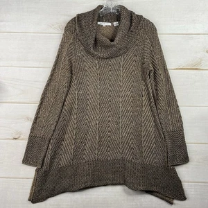 Eight Eight Eight Größe M Damen Pullover braun schwarz Wasserfallausschnitt Chevron Wasserfall - Bild 1 von 7