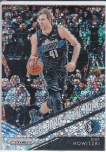 DIRK NOWITZKI Mavs RARA $$DISCO PRIZMS Insertar Tarjeta de Baloncesto Dallas Panini LE! - Imagen 1 de 2