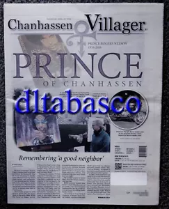 PRINCE Death Chanhassen Villager Hometown Newspaper Minnesota Paisley Park RARE - Picture 1 of 4