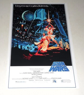 Star Wars 1977 IV A New Hope Classic USA Regular Release USA Poster 19" x 13" - Image 1 of 3