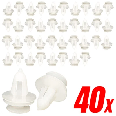 Mean Mug Auto 40x Door Panel Retainer 8mm Bumper clips For Chrysler Jeep 6504014 - Image 1 of 4