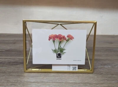 Umbra Prisma 4 x 6 In Sturdy and Versatile Use Picture Frame Matte Brass - Image 1 of 4