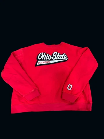 Ohio State Buckeyes Script Spell Out Red Sweatshirt XXL Cover