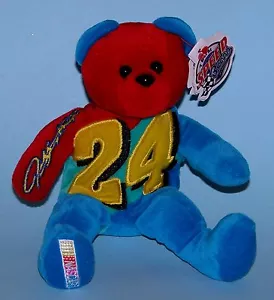 Nascar, Team Speed Bears, lizenziert, Jeff Gordon #24 neu mit Etikett, Plüsch Baujahr 2000 - Bild 1 von 8