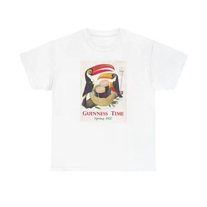 Vintage Beer Ad Guinness Time Spring 1957 Tee, Unisex T-Shirt - Picture 1 of 19