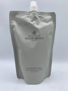 MOLTON BROWN Re-charge Black Pepper Bath & Shower Gel Refill Pouch - 400mL - Picture 1 of 7