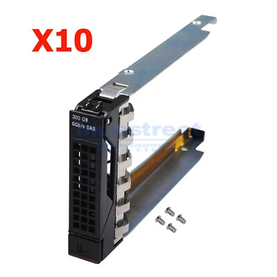 10X Lenovo 03T8147 2.5" Drive Caddy Tray RD650 RD550 RD450 RD350 TD450 TD350 - Image 1 of 4