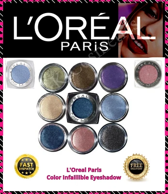 L'Oreal Color Infallible Eye Shadow 3.5g Pressed Powder eyeshadow Eyeshadow New - Image 1 of 4