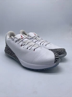 Zapatos de golf Nike Jordan ADG blancos cemento rojo fuego AR7995-100 para hombre talla 11,5 Foto 1 de 4