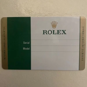 Rolex Card Garanzia Principale - Foto 1 di 4