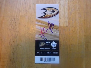 Jonas Gustavsson (G) Autographed 1st NHL Win Tiicket - Picture 1 of 2